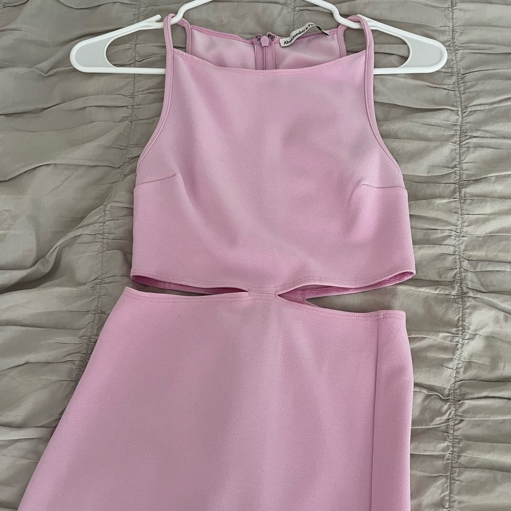 Abercrombie Pink Cut Out Midi Dress